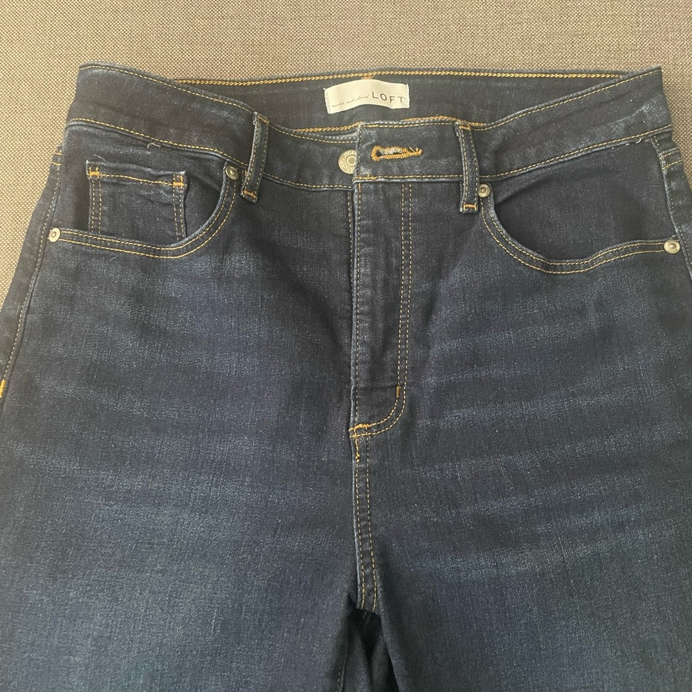 LOFT dark denim jeans